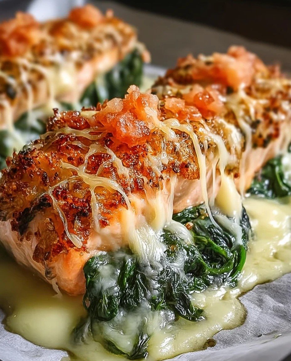 Baked Salmon With Spinach image 2