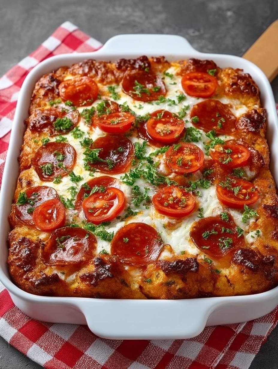 Bubble Up Biscuit Pizza Casserole image 2