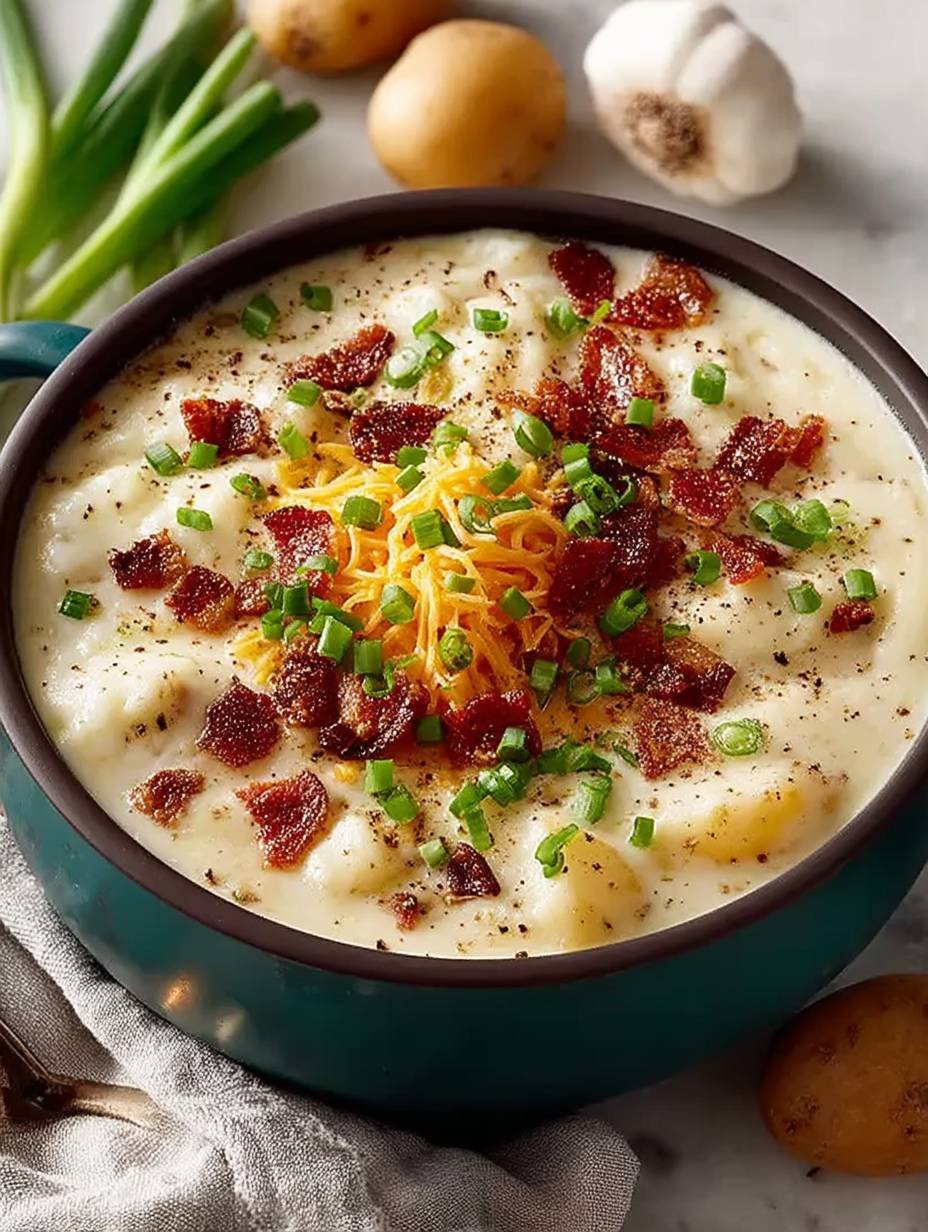 Cheesy Loaded Potato Soup image 2