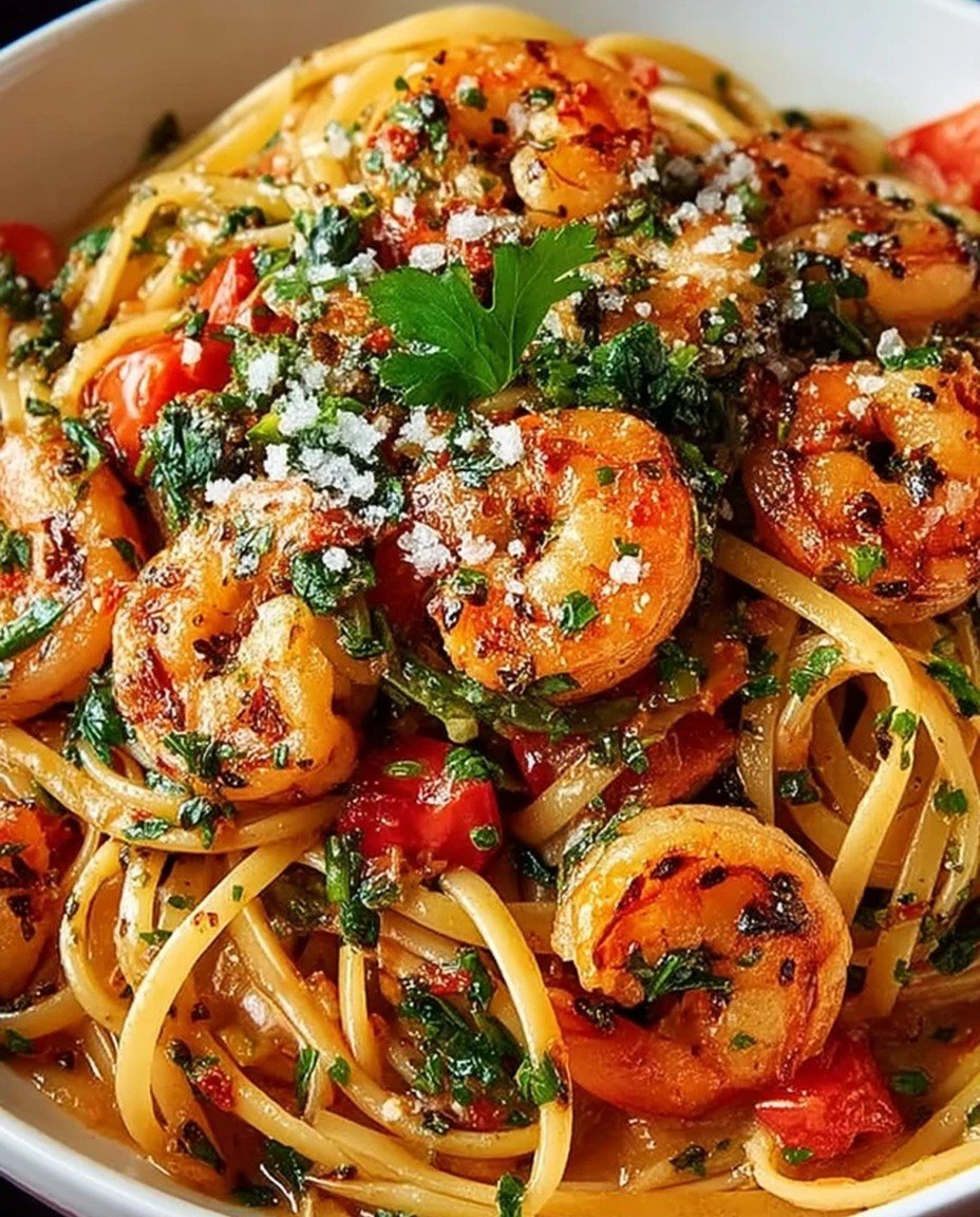 Chilli Garlic Prawn Pasta image 2