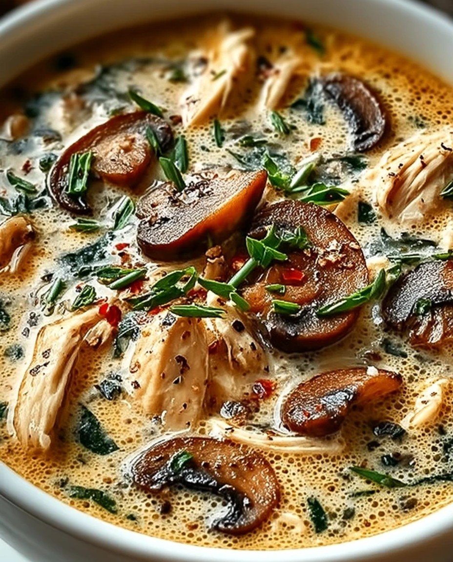 Clean Chicken Mushroom Soup – Healthy & Comforting Bowl image 2