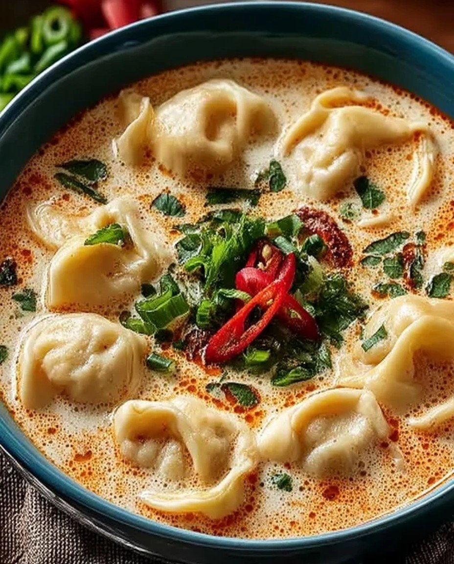 Creamy Thai Dumpling Soup image 2