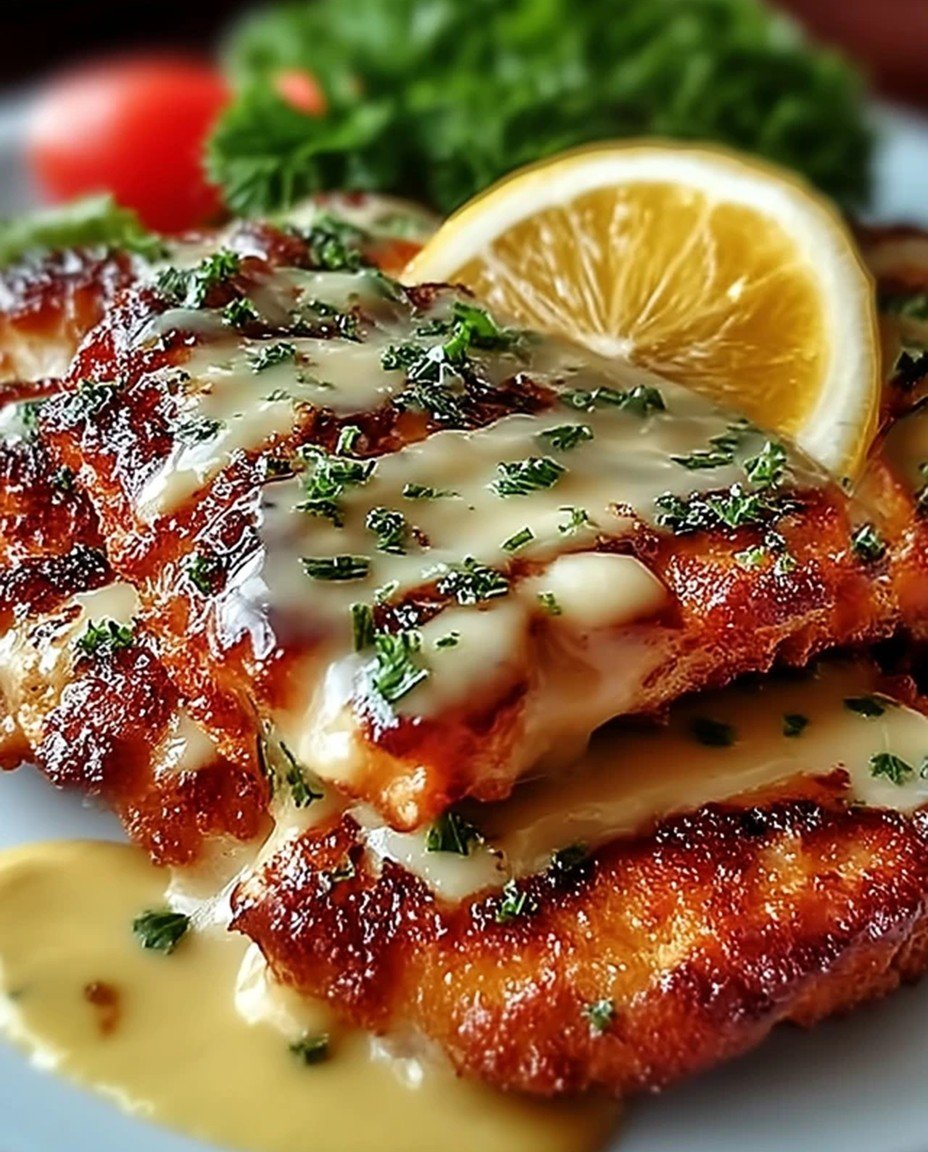 Crispy Malibu Chicken with Ham Swiss & Honey Mustard – Copycat Sizzler Favorite image 2