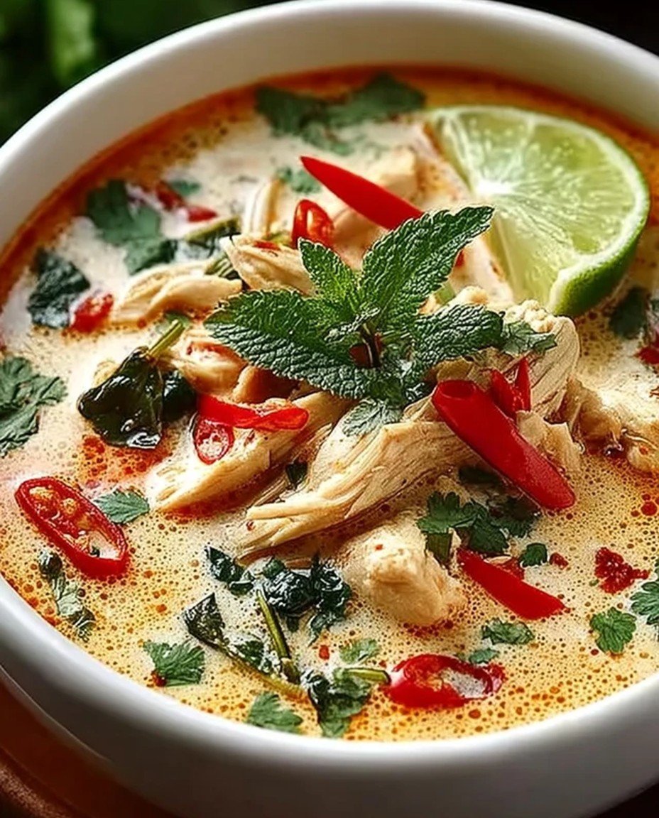 Crockpot Thai Coconut Chicken Soup image 2