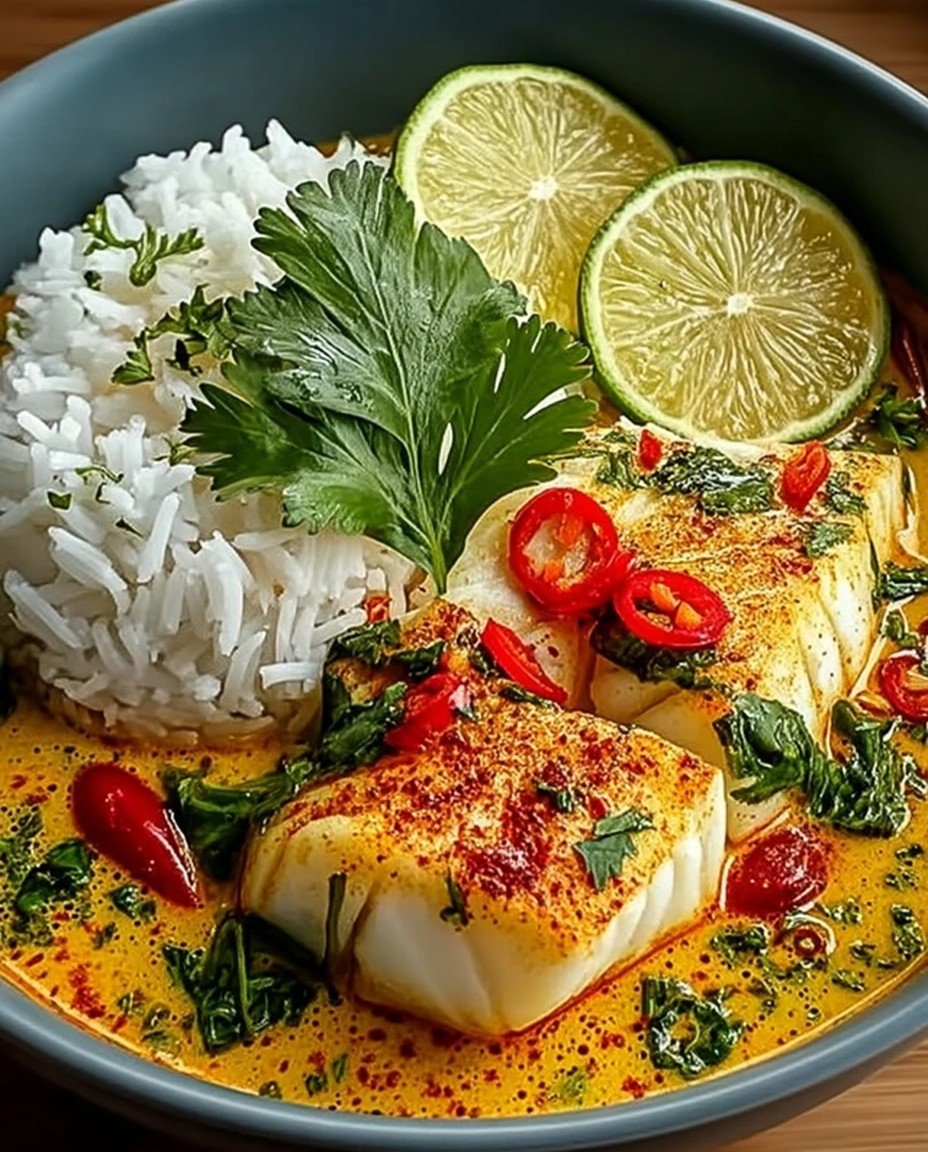 Easy Coconut Lime Fish Curry with Jasmine Rice image 2