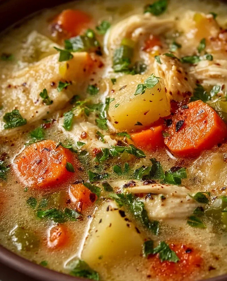Easy High Protein Soup Recipe with Chicken and Veggies image 2