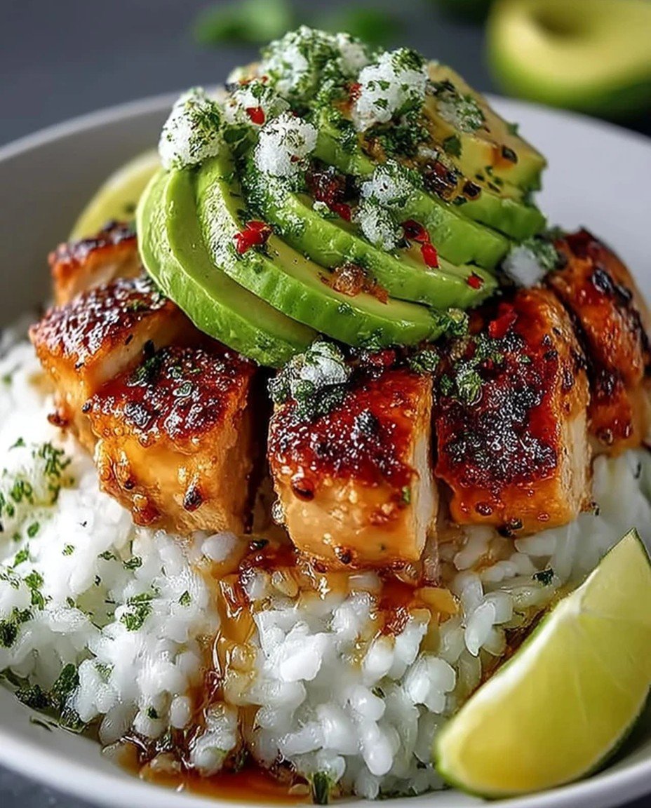 Fresh Honey Lime Chicken & Avocado Rice Bowl – Meal Prep Made Easy! image 2
