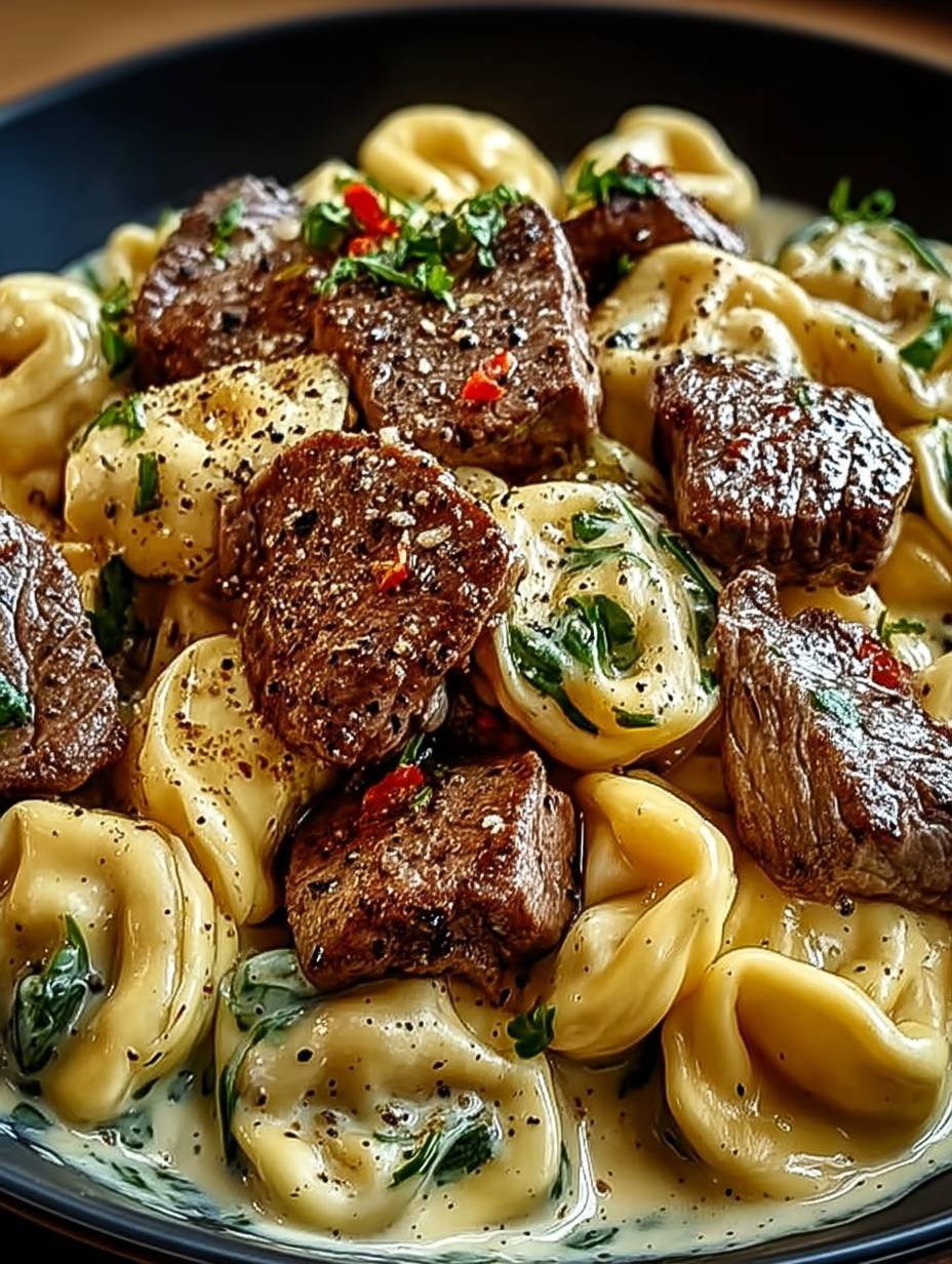 Garlic Steak Tortellini image 2