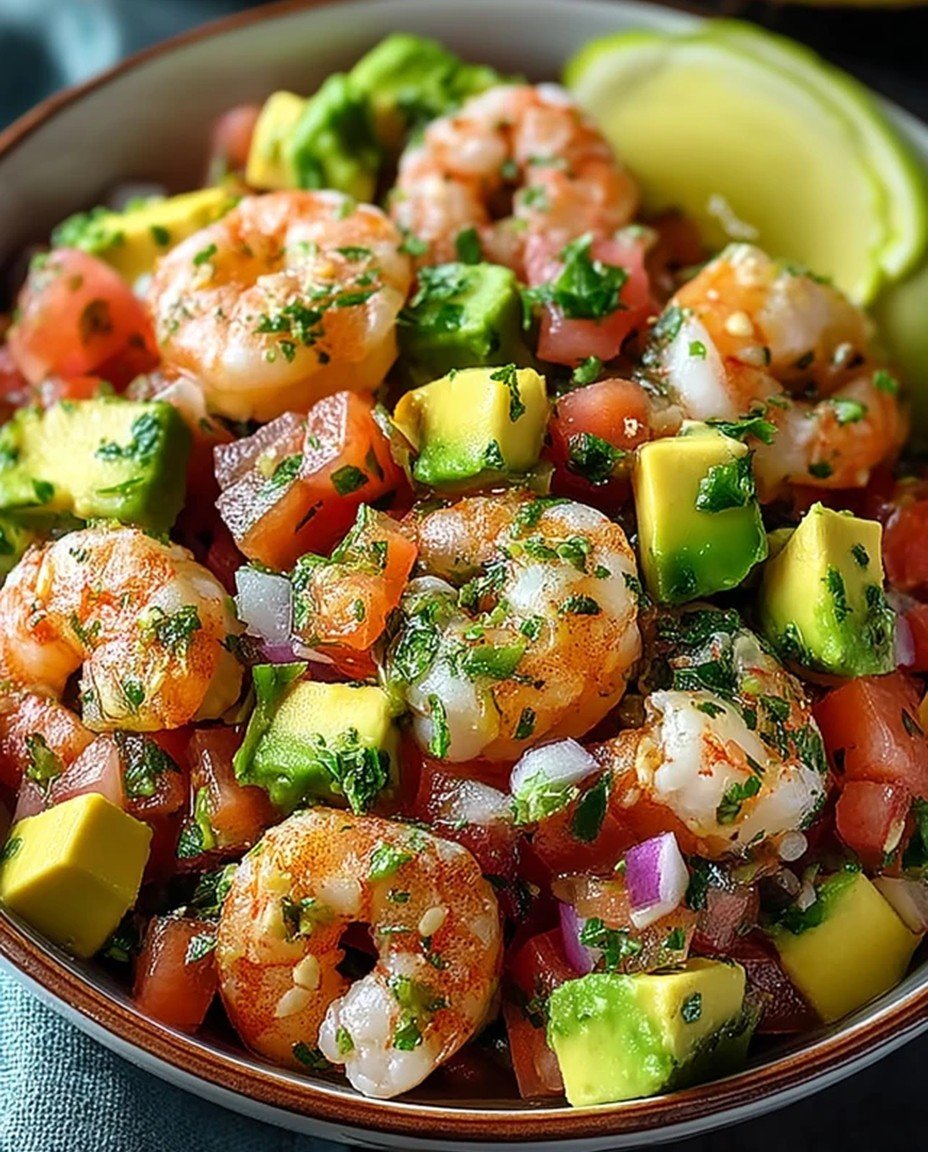 Healthy Avocado Salsa Shrimp Salad image 2