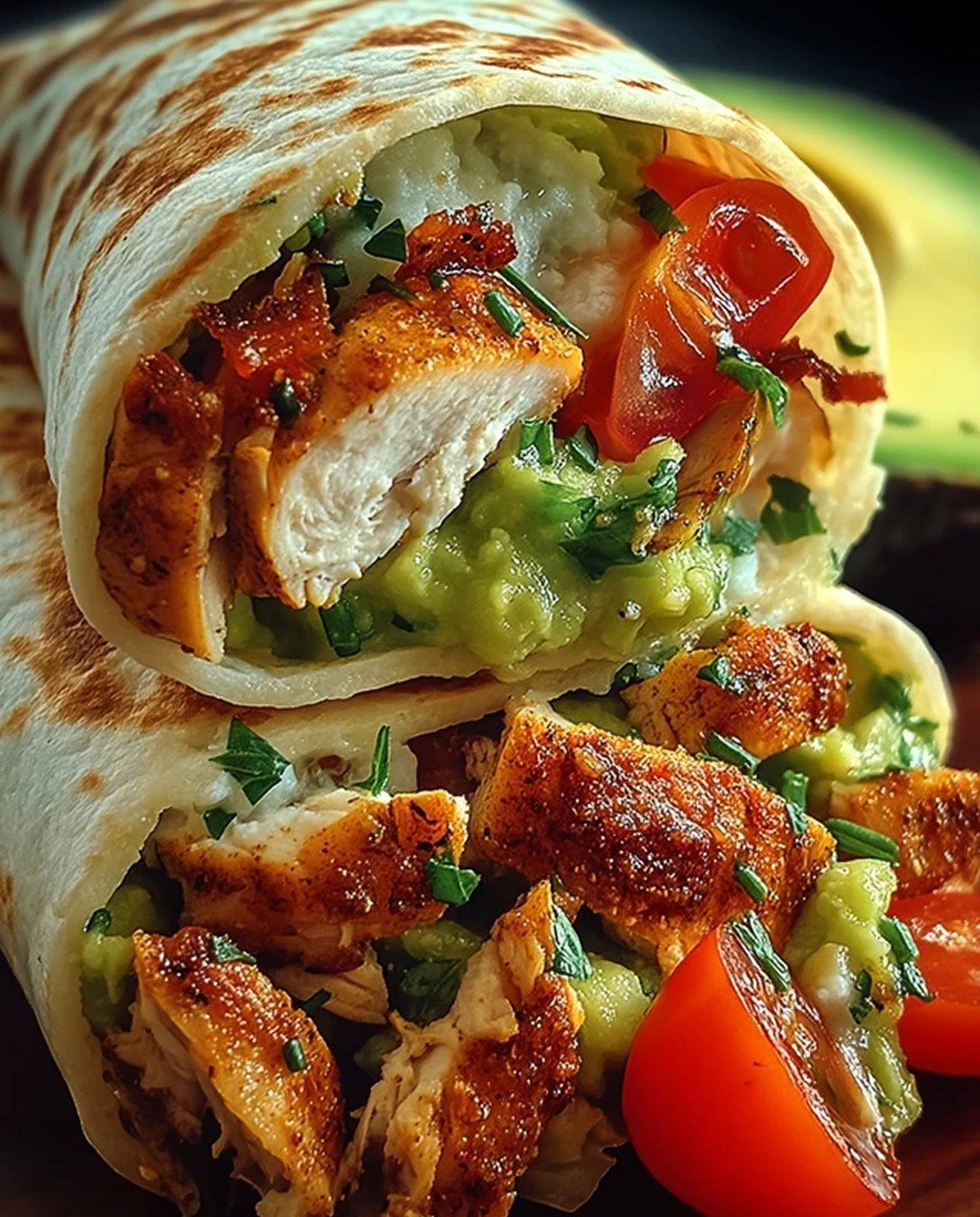 Healthy & Delicious Chicken Avocado Wrap image 2
