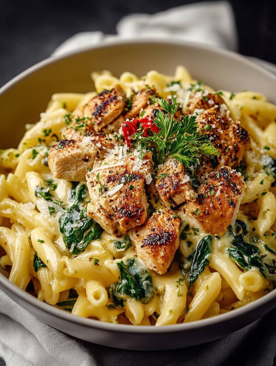 Healthy Garlic Parmesan Chicken Pasta image 2
