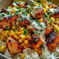 Irresistible Street Corn Chicken Rice Bowl Recipe