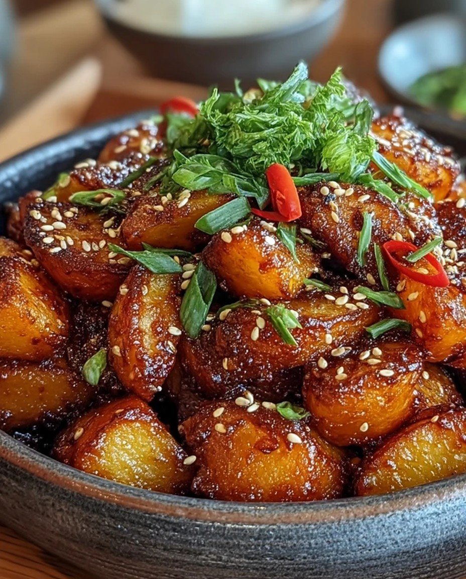 Korean Crispy Chili Potatoes: Easy Recipe with Simple Steps for Perfectly Spicy Crunch! image 2