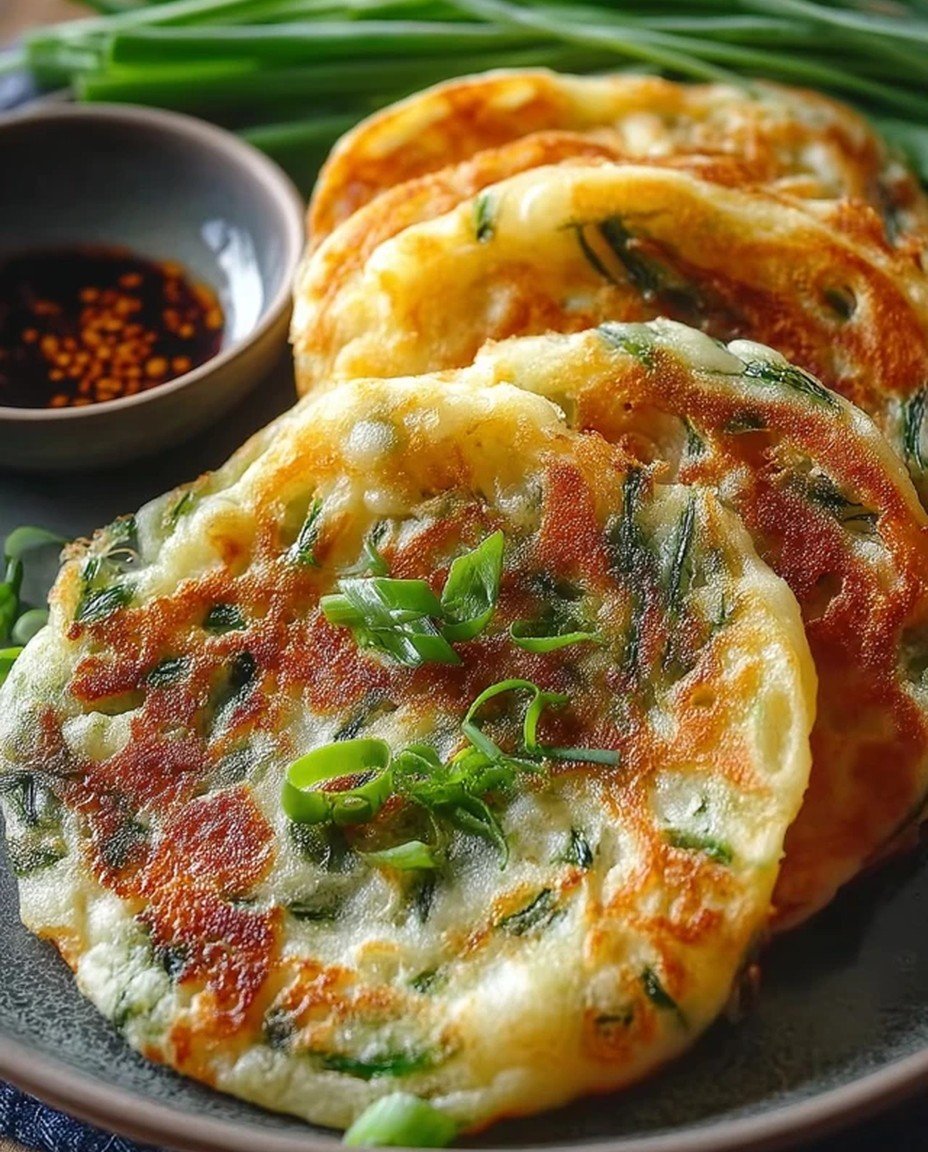 Rice Paper Scallion Pancakes: Crispy  Chewy  and Easy Gluten-Free Twist on the Asian Classic! image 2