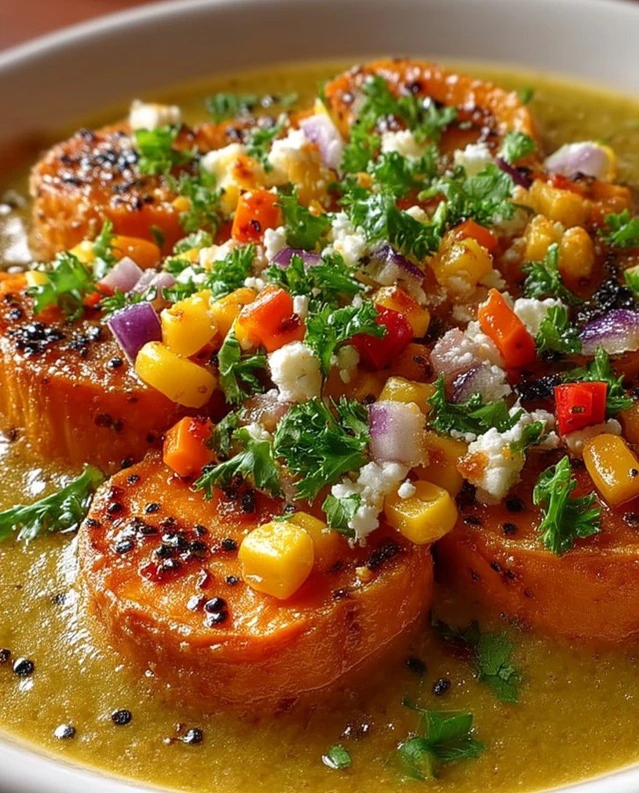 Roasted Sweet Potato Rounds with Honey & Feta image 2