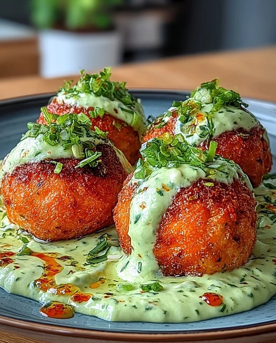 Salmon Balls with Creamy Avocado Sauce - Hibord image 2