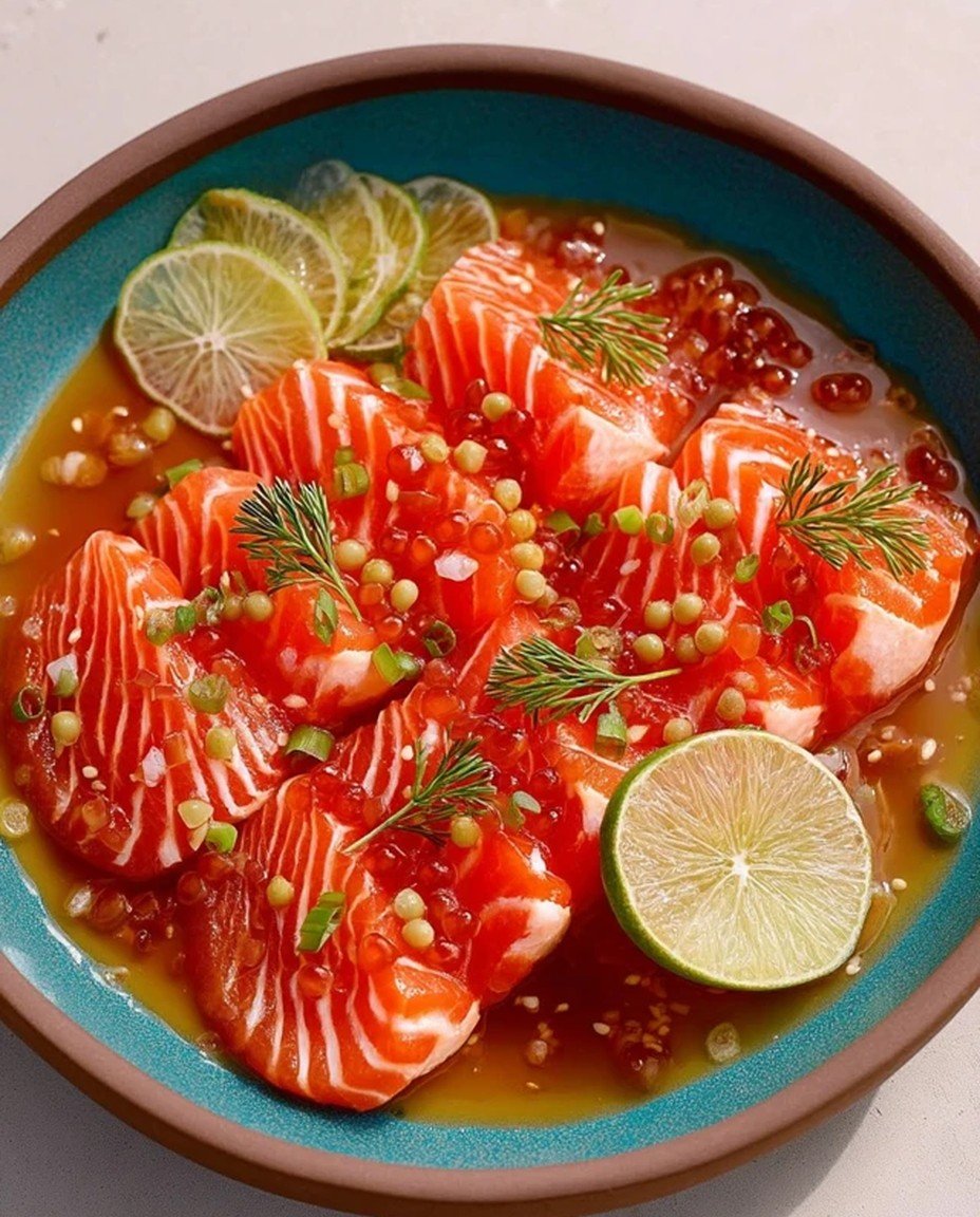 Salmon Crudo with Citrus Soy Dressing image 2