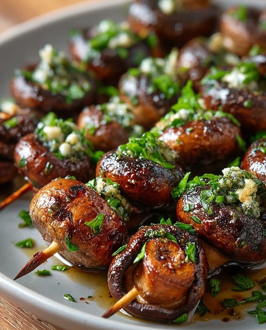 Sautéed Grilled Garlic Mushrooms: A Perfect Vegetarian Side Dish image 2