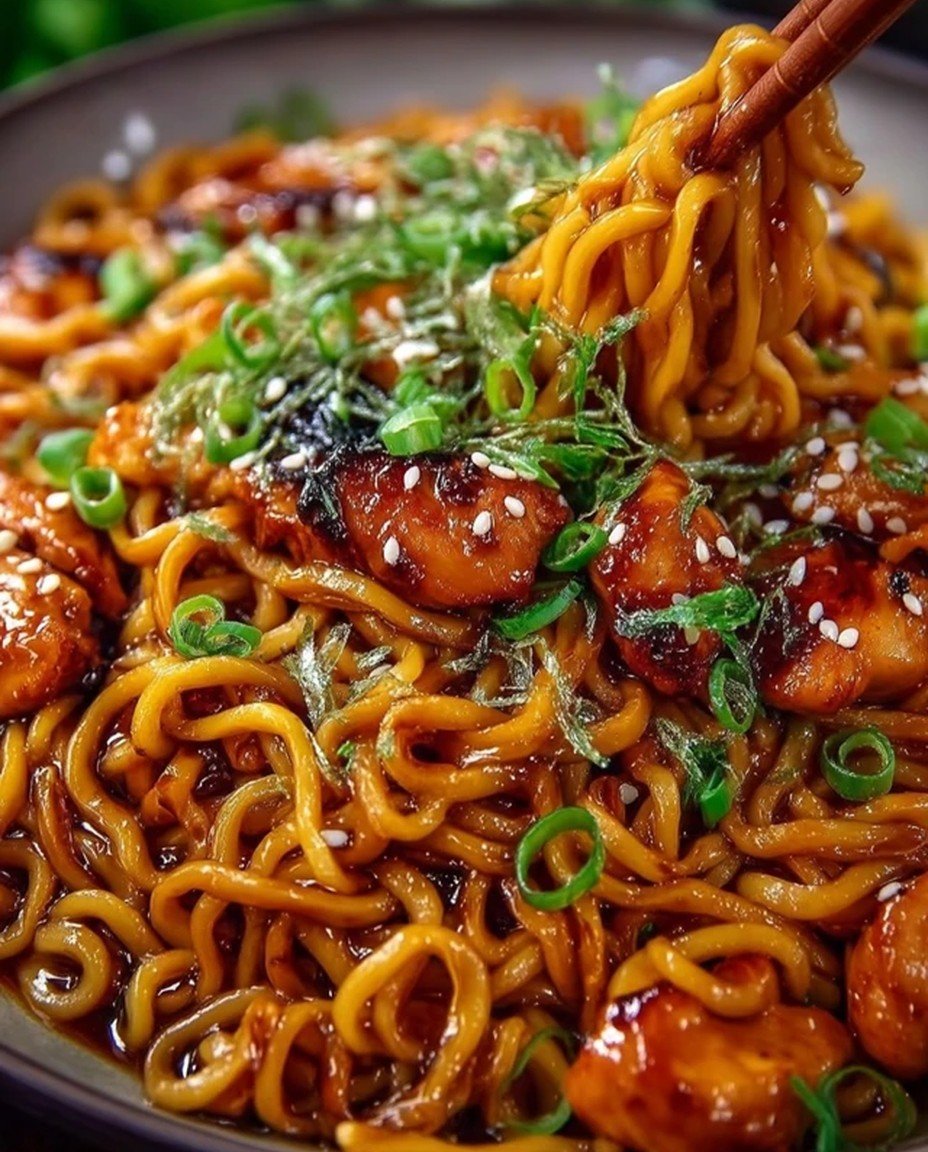 Sticky Garlic Chicken Noodles image 2