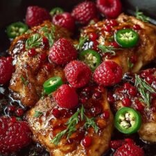 Sweet & Spicy Jalapeño Raspberry Chicken Recipe