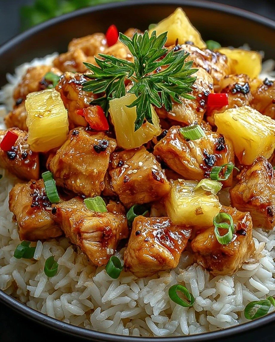 Sweet and Savory Pineapple Chicken and Rice Recipe image 2
