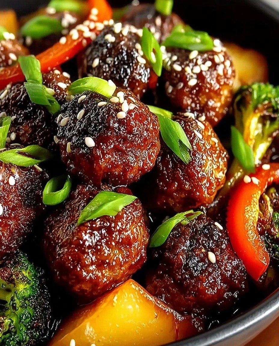 Tasty Korean BBQ Meatballs Dinner image 2