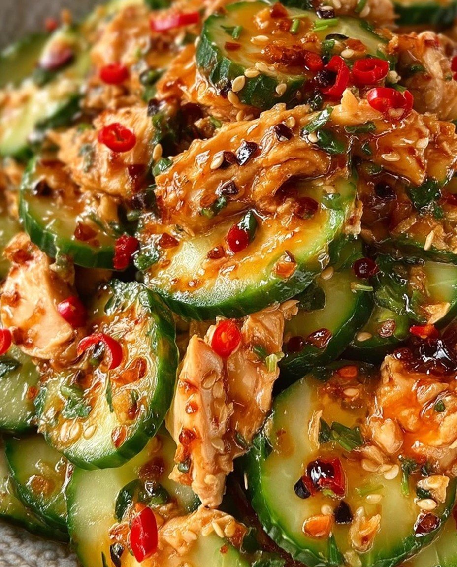 Thai Cucumber Salad with Chicken image 2