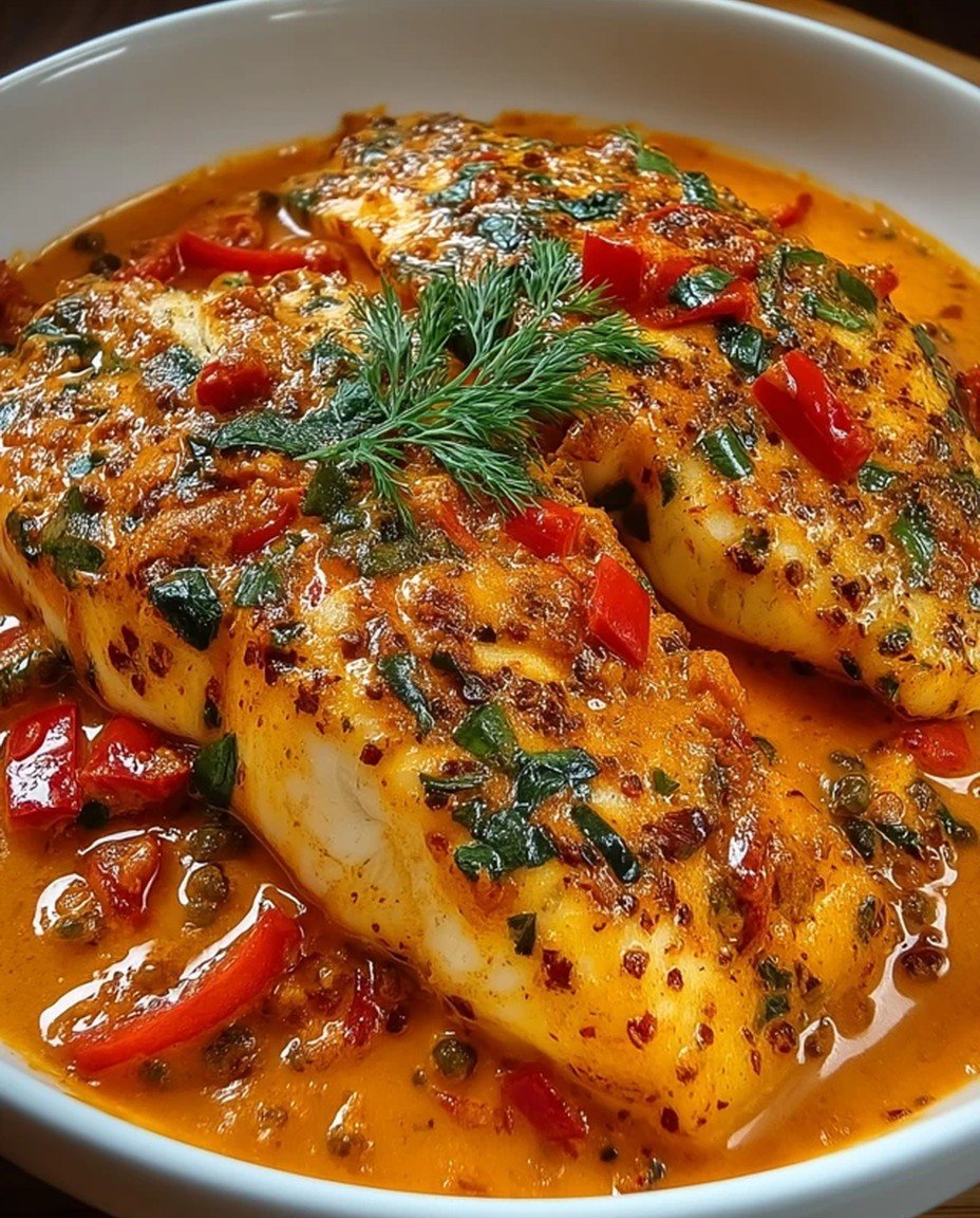 Tilapia in Roasted Pepper Sauce: A Savory Seafood Feast image 2