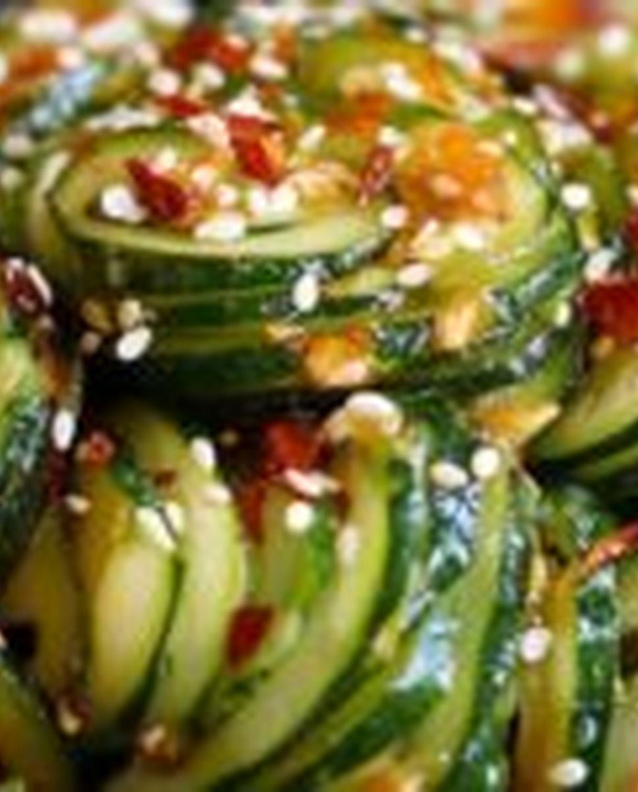 Asiatischer Gurkensalat mit Chili & Sesam: Ein Unglaublich Erfrischender Genuss für Heiße Sommertage image 2