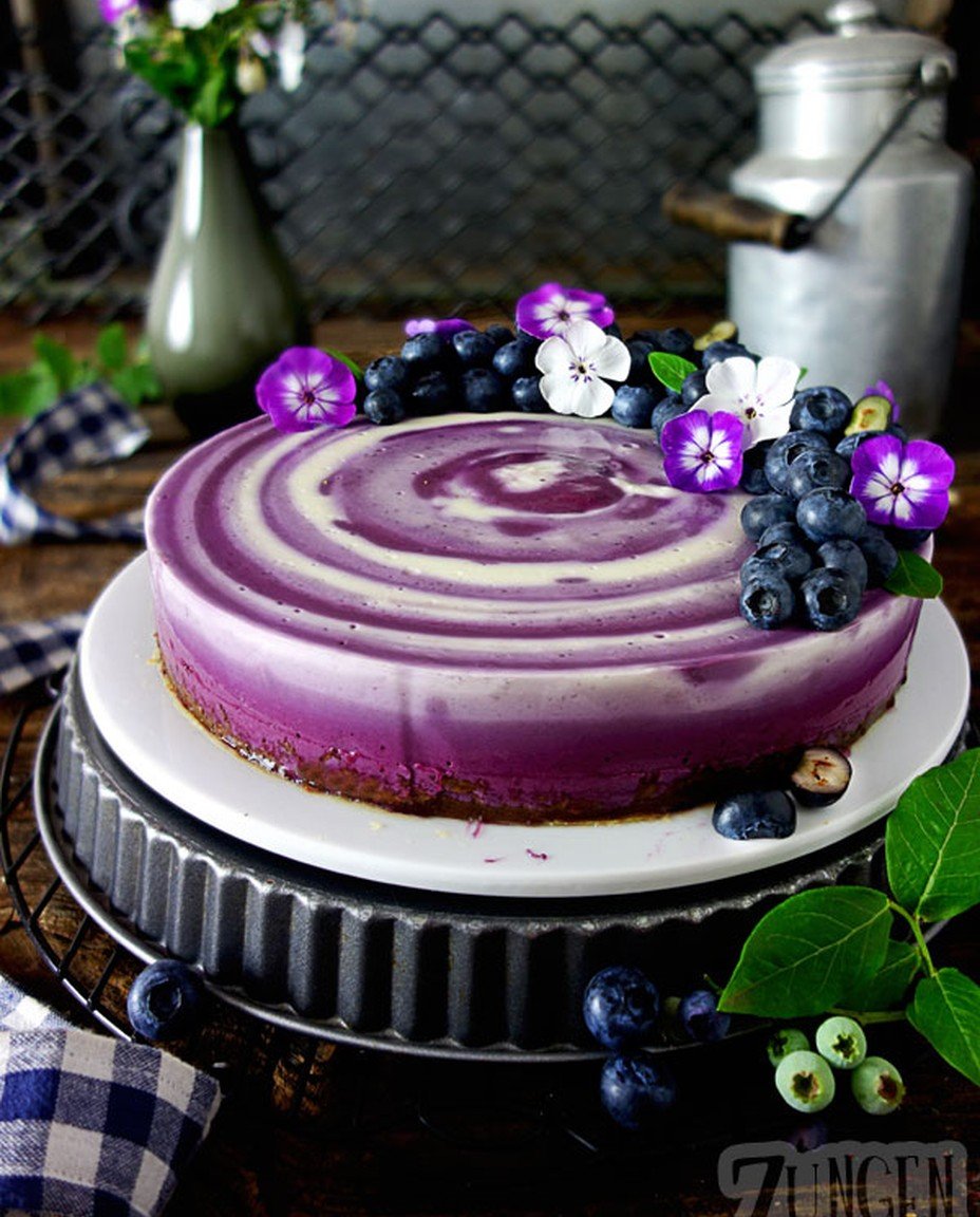 Blitzschneller Heidelbeer-Cheesecake ohne Backen: Mit knusprigem Bröselboden – Zungenzirkus image 2