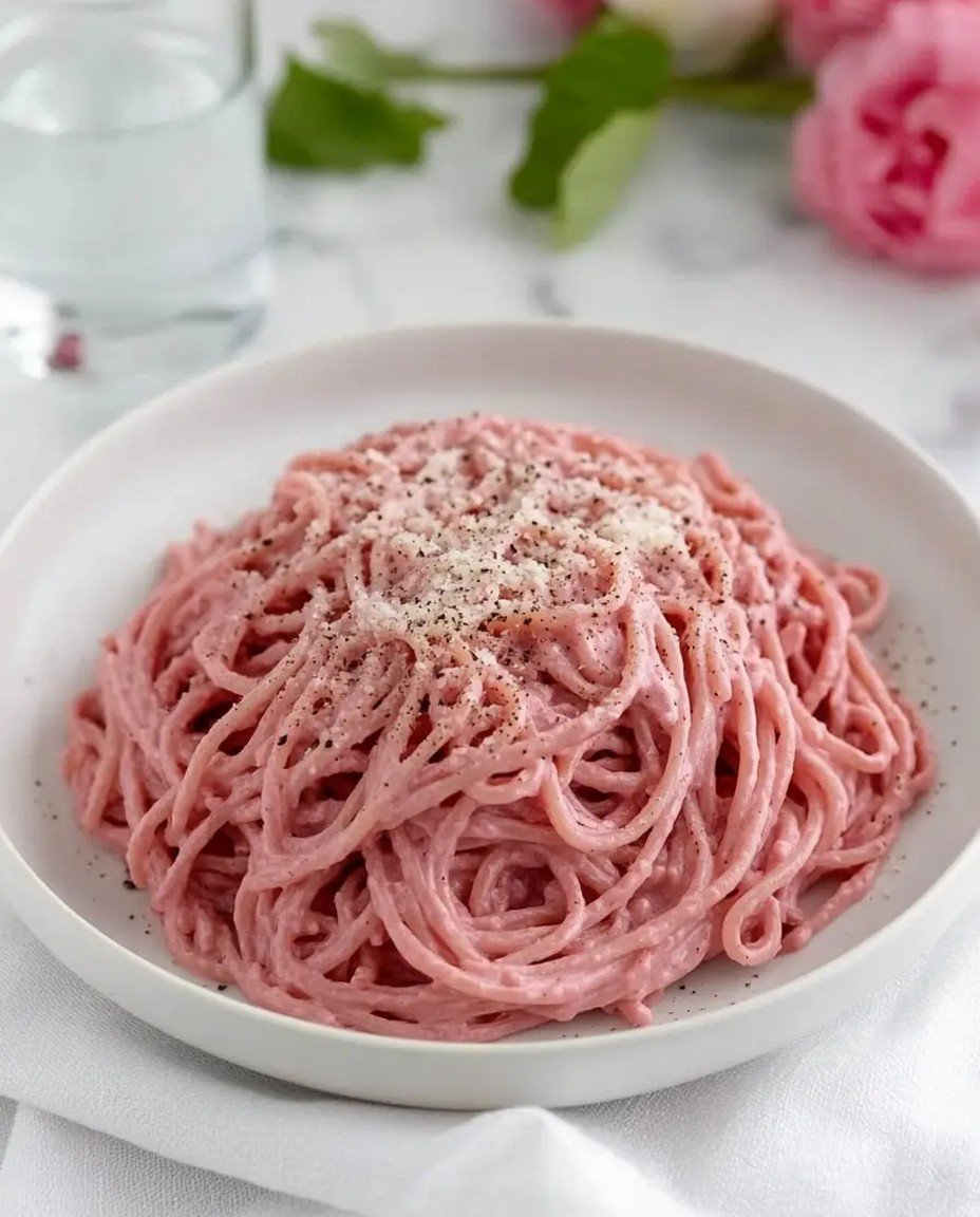 Cremige Vegane Pink Pasta Rezept image 2