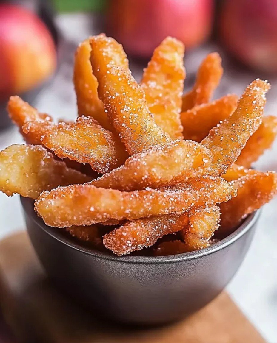 Crispy Apfel-Pommes Heißluftfritteuse einfach zubereiten! - RezeptBrise image 2
