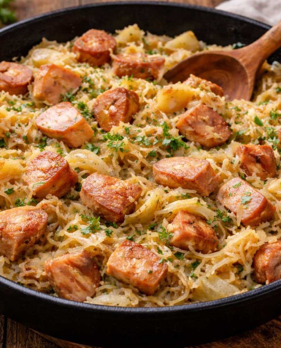 Deftige Kasslerpfanne mit Sauerkraut image 2