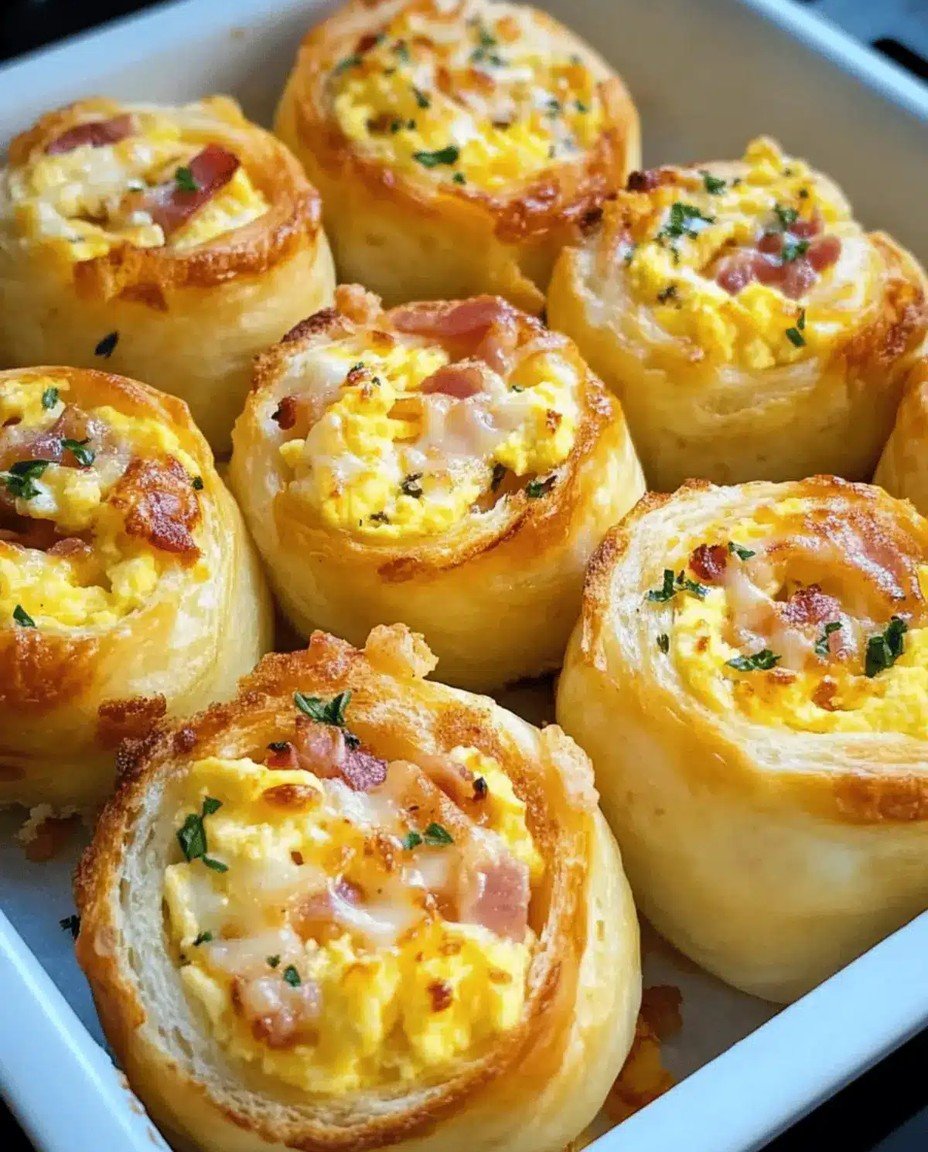 Frühstücksrollen mit Rührei  Käse und Speck – Ein köstlicher Start in den Tag image 2