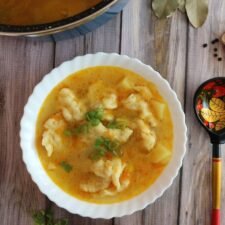 Galuschki-Suppe mit Kartoffeln – vegetarisches Rezept