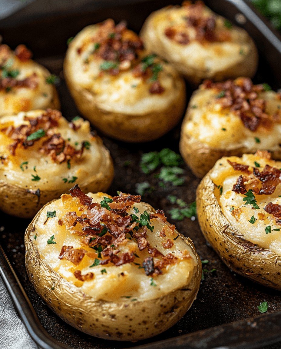 Gefüllte Kartoffeln nach Flammkuchen-Art – Herzhaftes Ofengericht mit Pfiff image 2