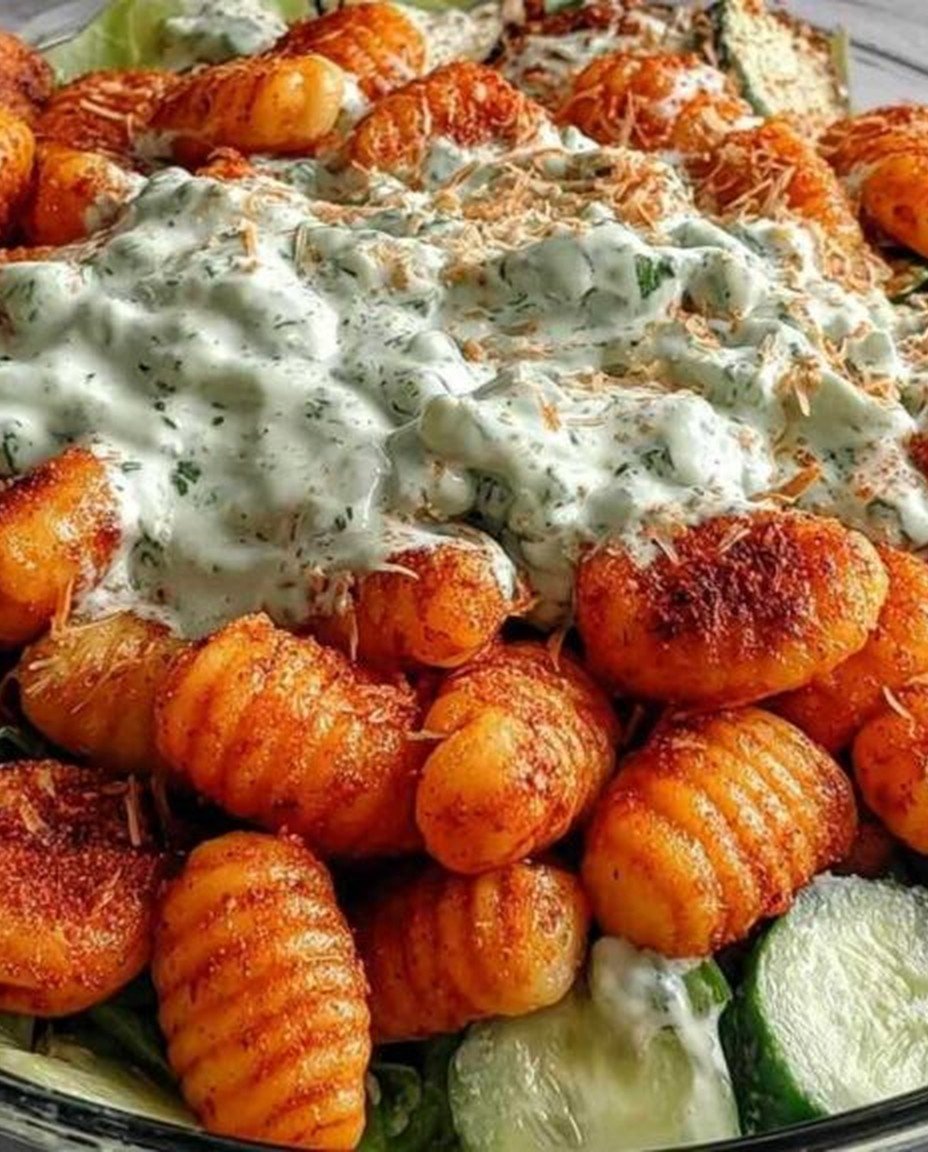 Gesunder Knuspriger Gnocchi-Salat - Schnelles Mittagessen image 2