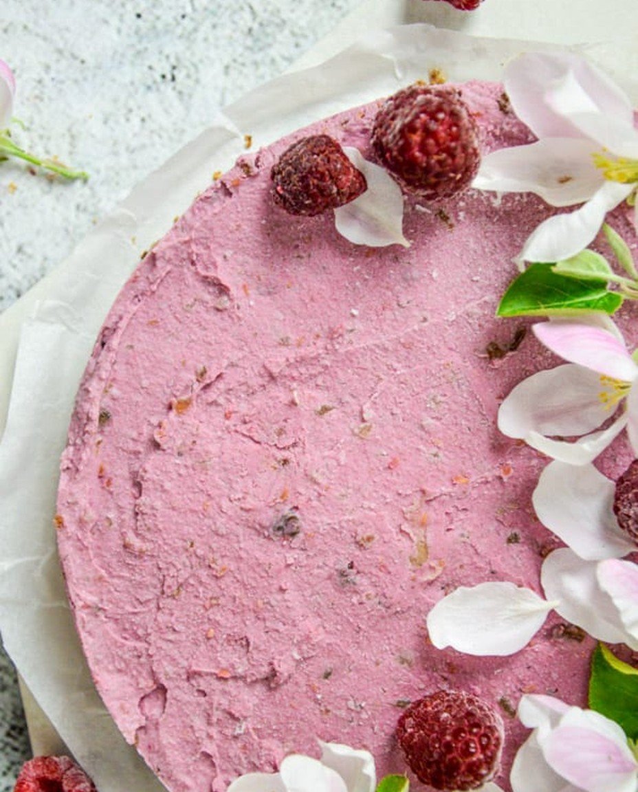 Gesunder No Bake Himbeerkuchen - Habe ich selbstgemacht image 2