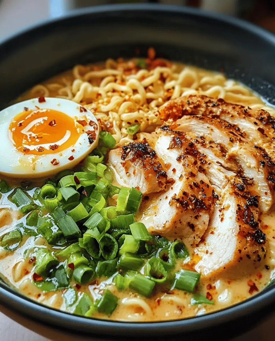 Hähnchen-Ramen mit cremiger Knoblauchsauce image 2