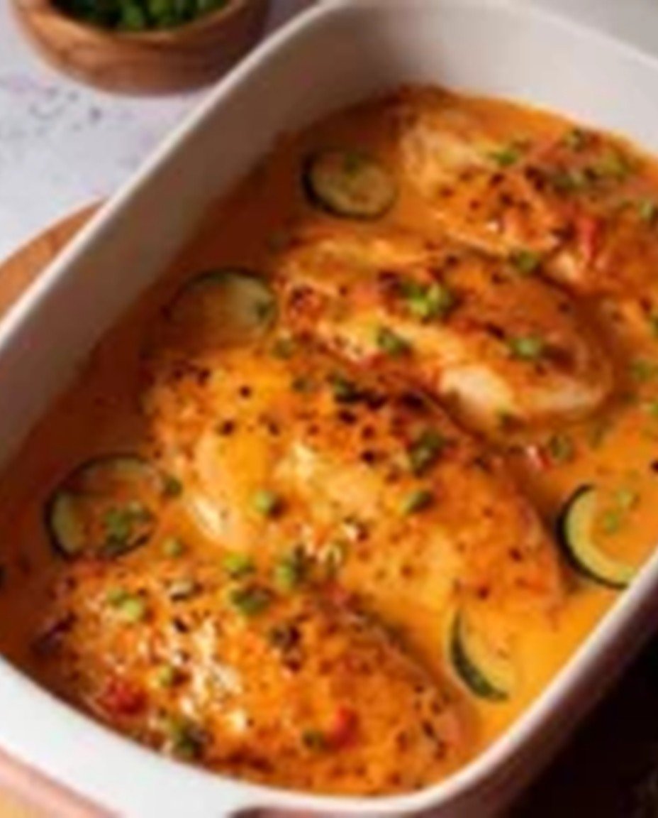 Hähnchenbrust Rezept mit Gemüse – schnelles Mittagessen im Ofen image 2