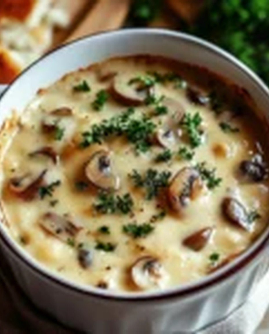 Hüttenkäse-Pilzsuppe image 2