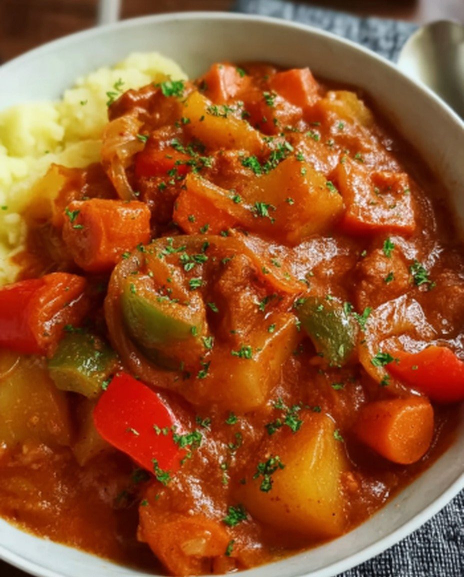 Kartoffel-Pilz-Pfanne mit grünen Bohnen – Cremig  sättigend & vegan image 2