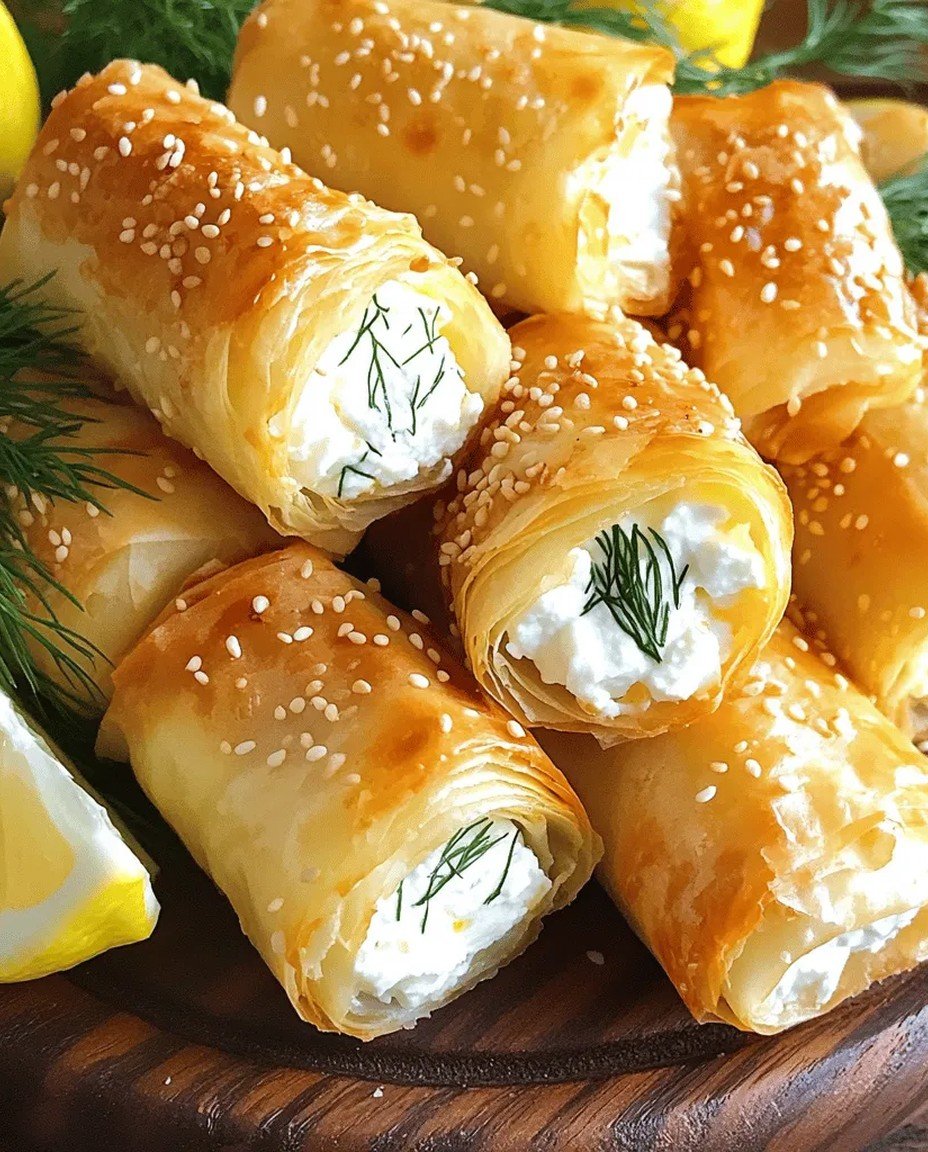 Knusprige Feta-Röllchen aus dem Ofen: Ein Genuss! image 2
