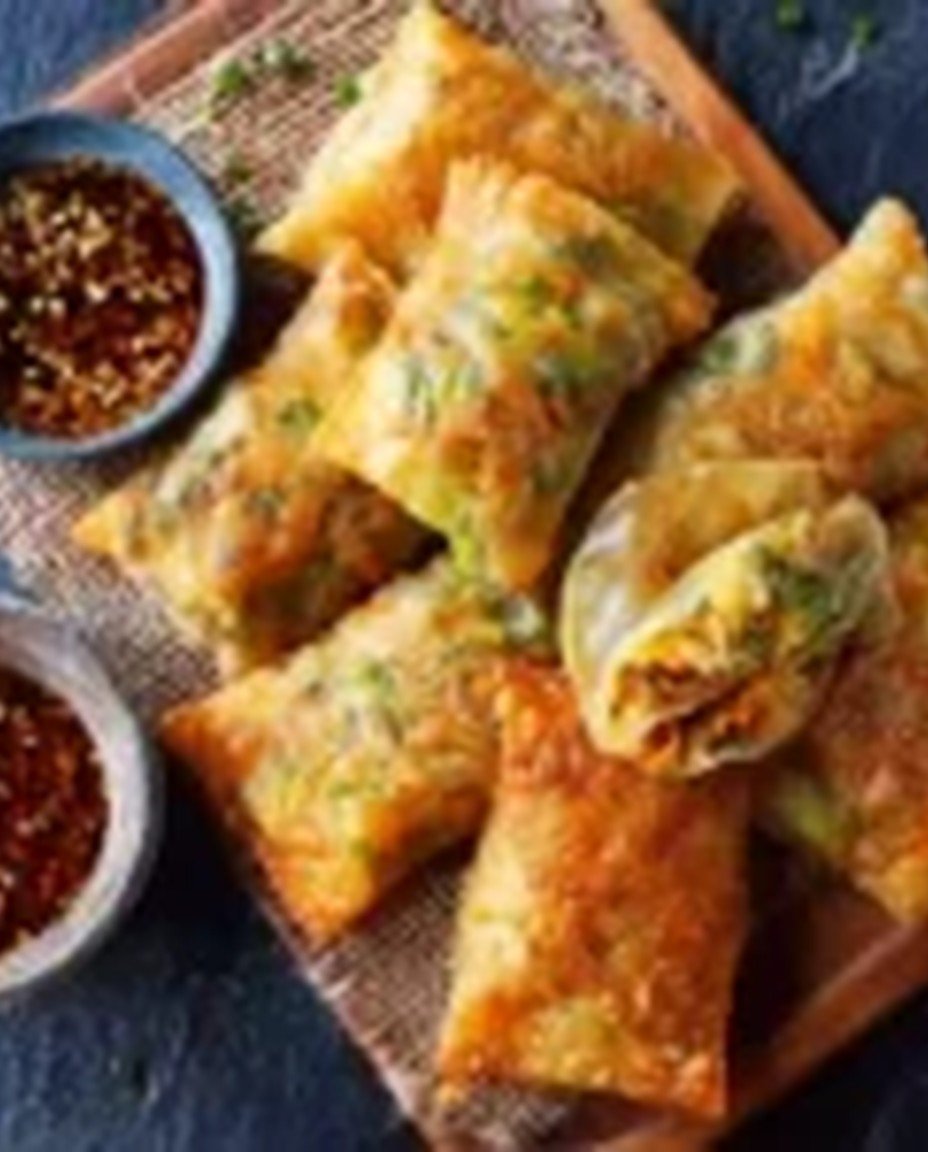 Knusprige Gemüsetaschen gesundes veganes Abendessen image 2