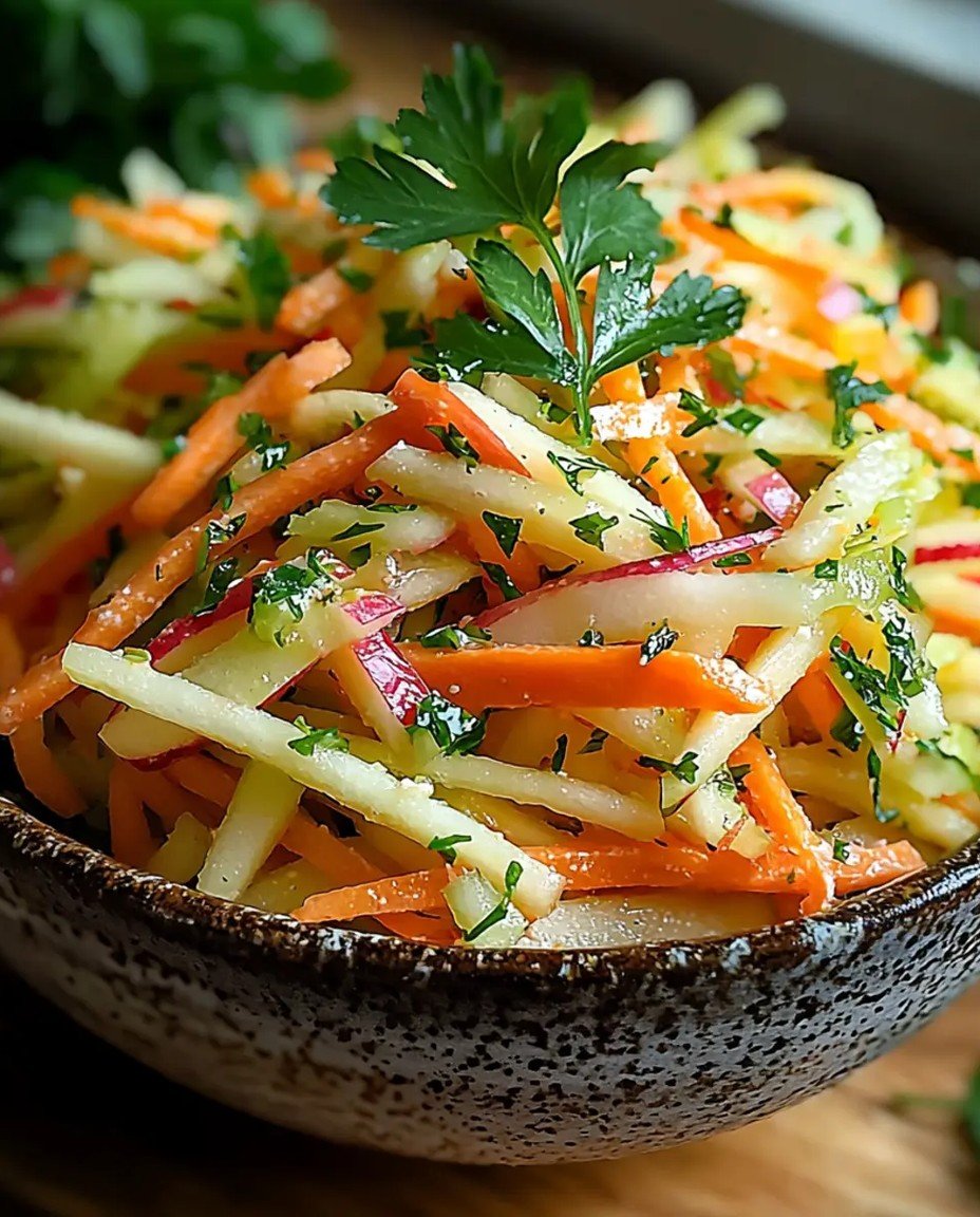 Kohlrabi-Karotten-Apfel-Salat – gesund  schnell & kalorienarm genießen image 2