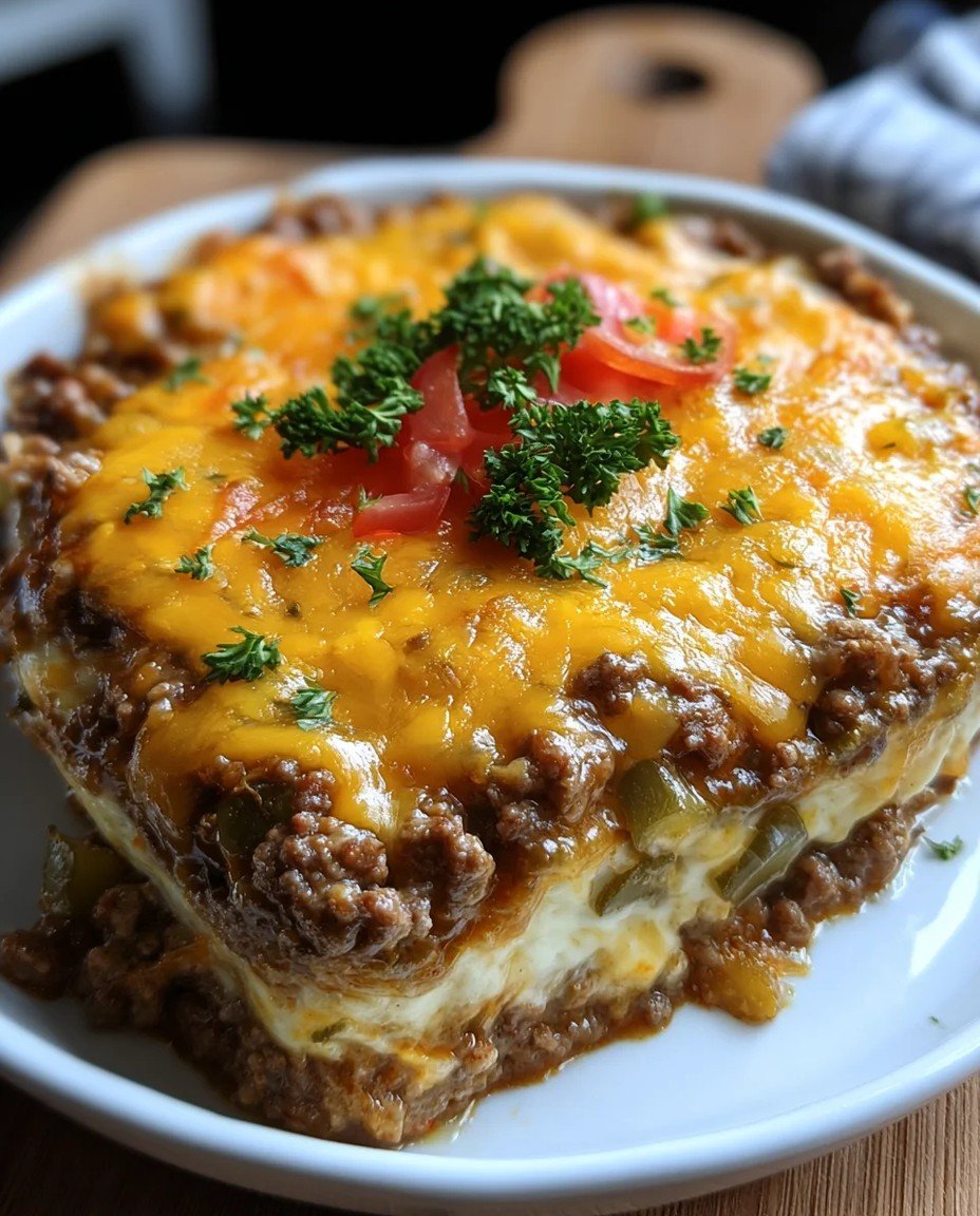 Low Carb Cheeseburger-Auflauf: Kohlenhydratarme Genussvielfalt für jeden Tag! image 2