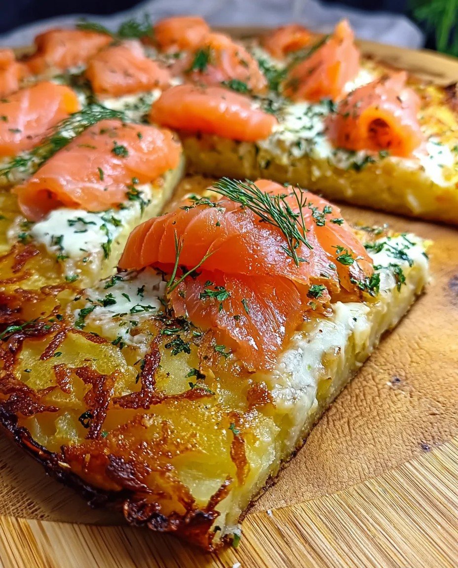 Rauchlachs Kartoffelpizza: Schnell  cremig  unwiderstehlich! - mombanana image 2