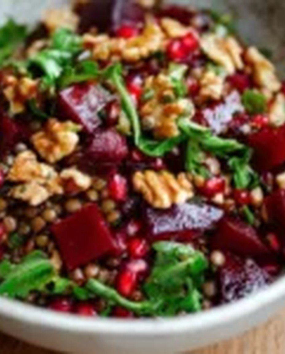Rote Bete Linsen Salat – gesunder Linsensalat für Clean Eating Fans image 2