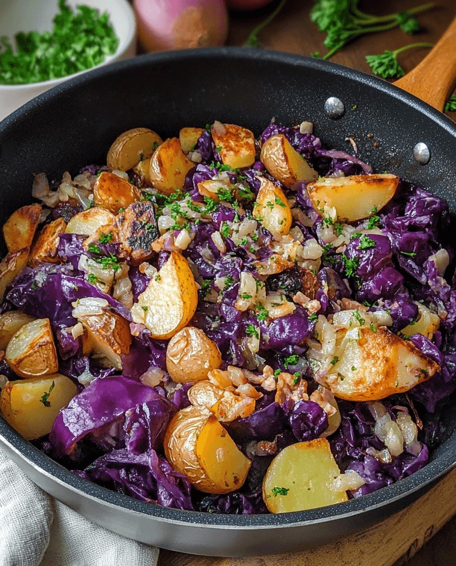 Rotkohl Pfanne mit Kartoffeln image 2