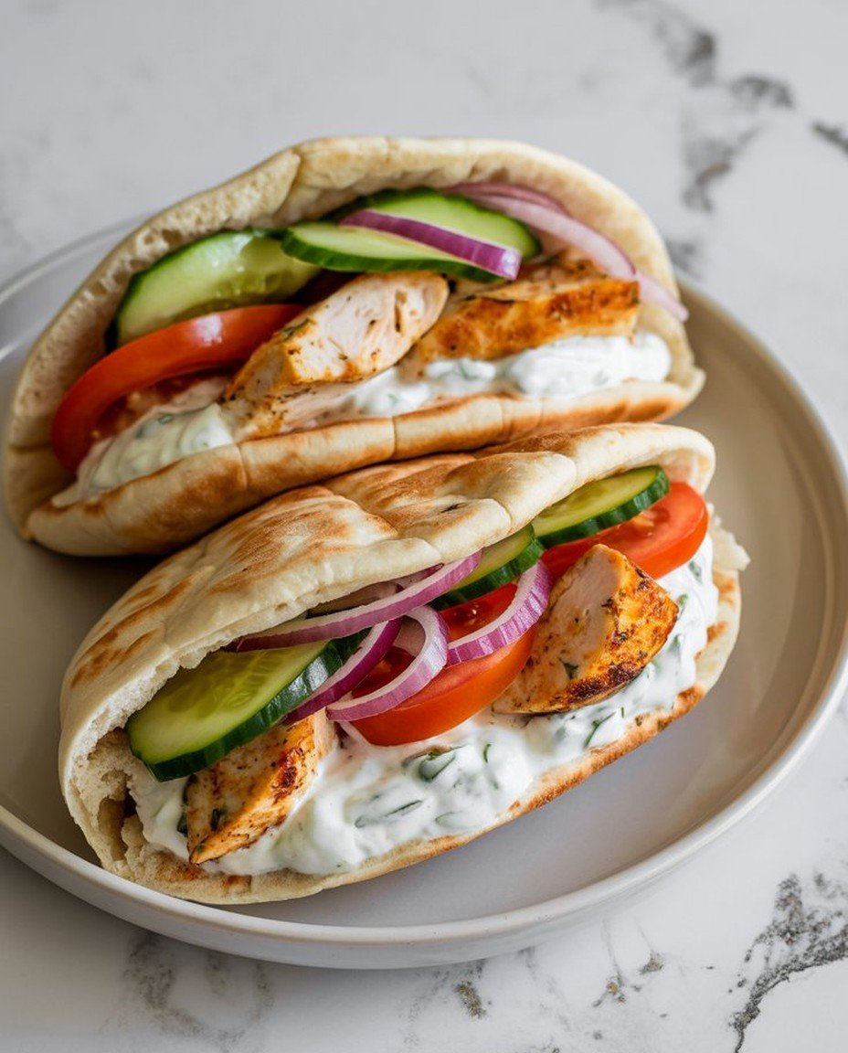 Schongarer Griechische Hähnchen-Pitas: Saftig, Zart & Authentisch mit Tzatziki image 2
